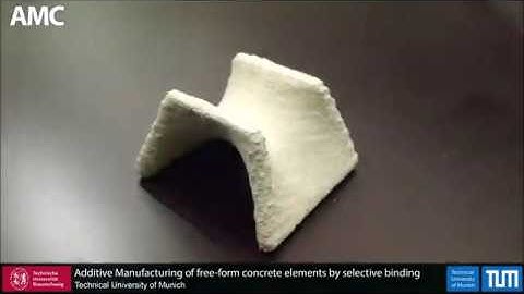 AM of free-form concrete elements by selective binding with calcium silicate-based cements