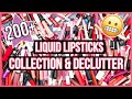 Getting Rid of HALF My Liquid Lipstick Collection 😅 MASSIVE Liquid Lipstick Declutter 2019