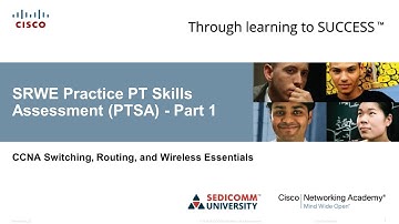 SRWE Practice PT Skills Assessment (PTSA) - Part 1 (IP 172) Cisco Packet Tracer
