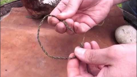 How to make nettle string.