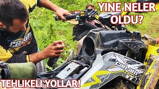 Tehli̇keli̇ Atv Rampalarinda Neler Oldu? Atv Off Road Canam Renegade Outlander - Polaris Cf Moto