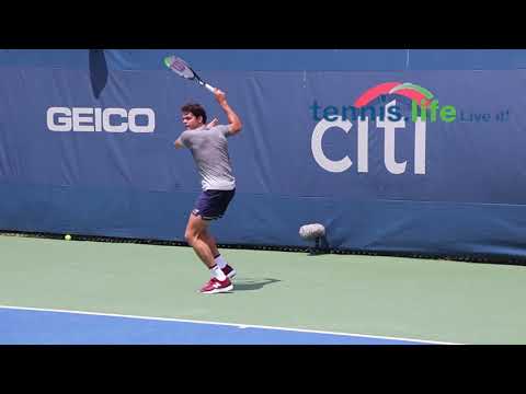 Citi Open 2019 – Auger-Aliassime and Raonic warm up
