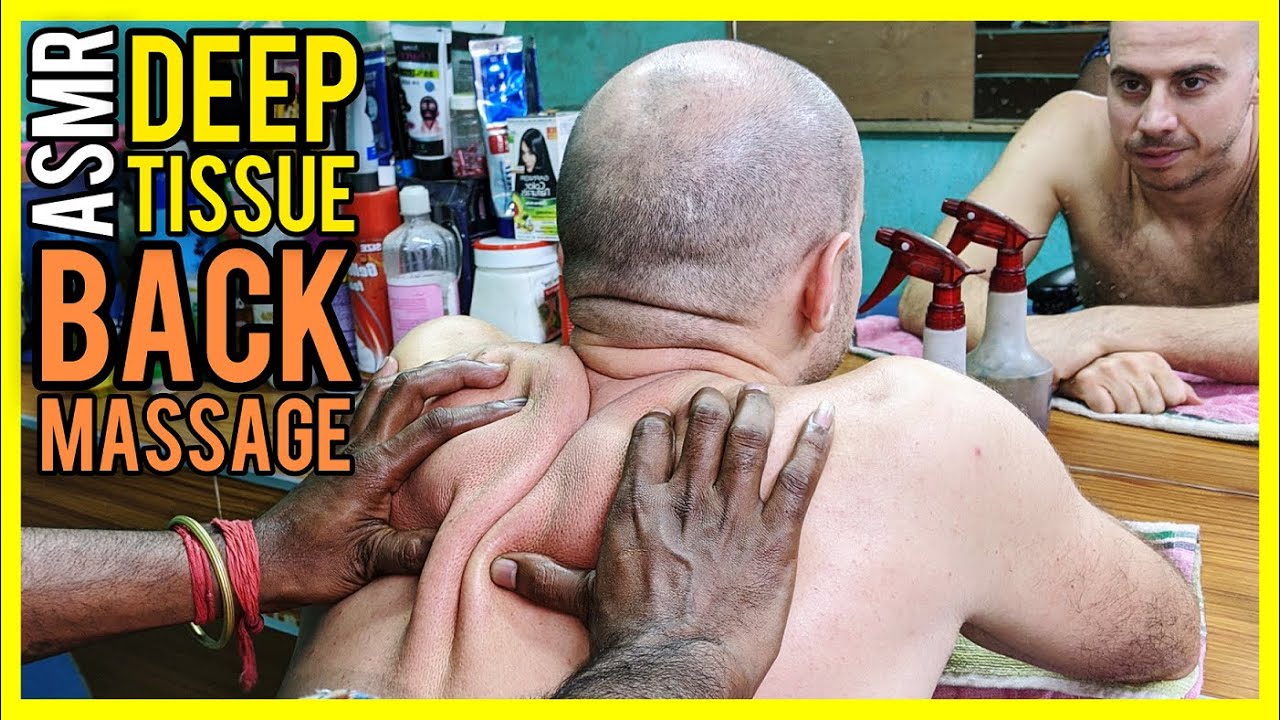 ASMR DEEP TISSUE BACK and ARMS MASSAGE    ASMR NO TALKING