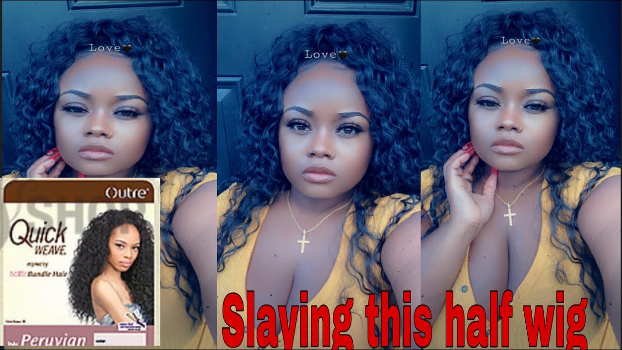 Watch me slay this Peruvian Half Wig by Outre!!!