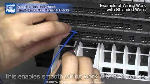 Push-In Plus Terminal - Both hands available