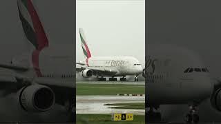 A380 - SIDEWAYS Landing - It only just makes it! #storm #aviation #planespotting #airbus