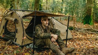 Solo Camping with my Dog: Swag Tent, Cast Iron Cooking by TA Outdoors 160,585 views 5 months ago 47 minutes