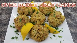 CRAB CAKES RECIPE | OVEN BAKED CRAB CAKES