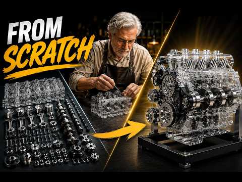 I Built a Transparent V8 Engine From Scratch, and this is what happend