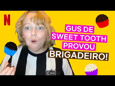 Christian Convery, o Gus de Sweet Tooth, come brigadeiros pela primeira vez | Netflix Brasil