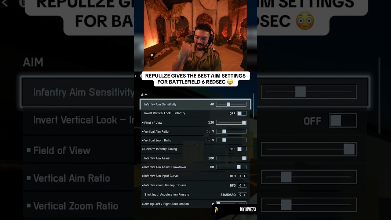 The BEST AIM SETTINGS for BF6 REDSEC 😳