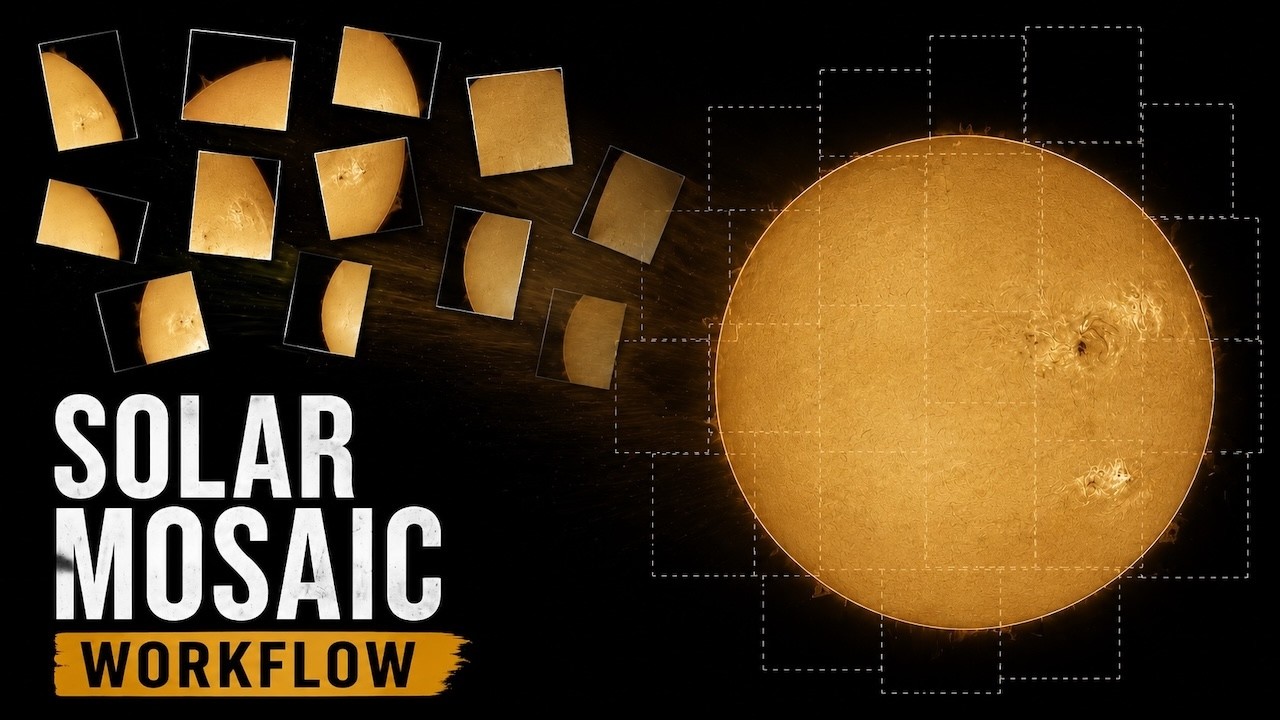 Easy Full Disk Solar Mosaics! 13 Panel Merge