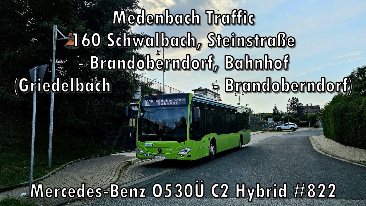 Medenbach Traffic - Mercedes-Benz O530Ü C2 Hybrid #822, Linie 160