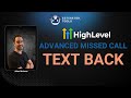 How to setup custom missed call text back in go highlevel