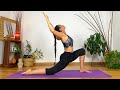 45 min de hatha yoga  cours complet  ouverture de hanche tirement psoas iliaque