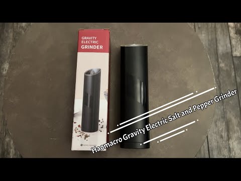 Haomacro Gravity Electric Salt and Pepper Grinder 