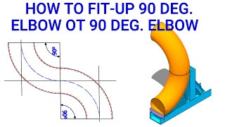 How to fit-up 90 deg. elbow to 90 deg elbow. by Technical Studies. 1,230 views 9 days ago 4 minutes, 41 seconds