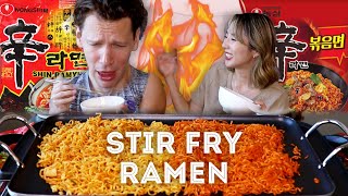 🔥 NEW Korean Stir Fry Ramen (Shin Ramyun) 신라면볶음면 · YB vs. FOOD