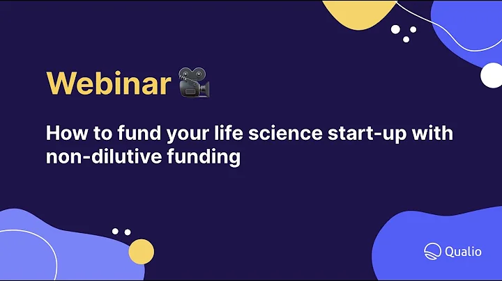 How to fund your life science start-up with non-dilutive funding