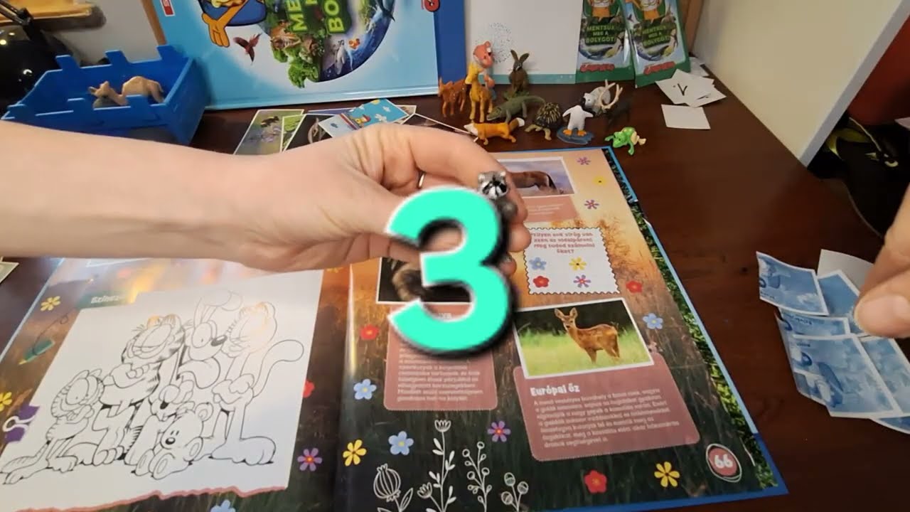 15. Spar Garfield Mentsük meg a bolygót matrica csomag bontás és ragasztás #spar #garfield #matrica 