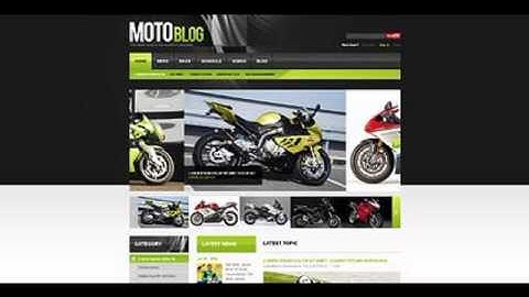 Preview White _ Black Biker Club Drupal Theme by Mercury T