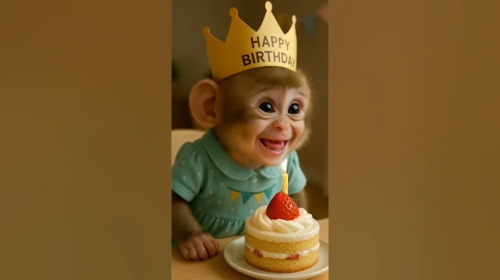 Wish This Baby Monkey a Happy Birthday! 🐵🎂🎉