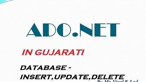 VB.NET : ADO.NET THEORY AND PRACTICAL