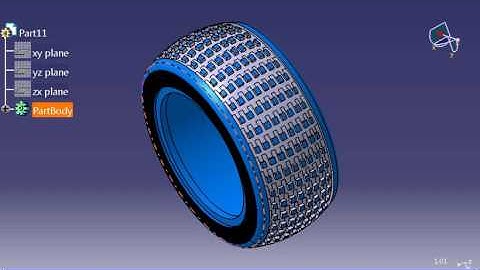 TECHNICAL CADD | Catia Tutorial - RUBBER TYRE(CAD CAM CAE CFD ANSYS FEA PROE 3DSMAX CREO UGNX)