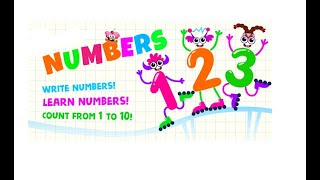 Numbers 1 to 10 - Learn to write and count from 1 to 10