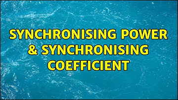Synchronising Power & Synchronising Coefficient