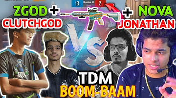 😲JONATHAN+NOVA VS ZGOD+CLUTCHGOD 2v2 TDM MATCH | Jonathan on fire🔥 tdm boombaam against TSM