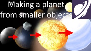 Can I make a planet by colliding asteroids in Universe Sandbox 2?