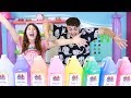 GIANT 3 COLORS OF GLUE SLIME CHALLENGE GALLON SIZE ~ Slimeatory #409