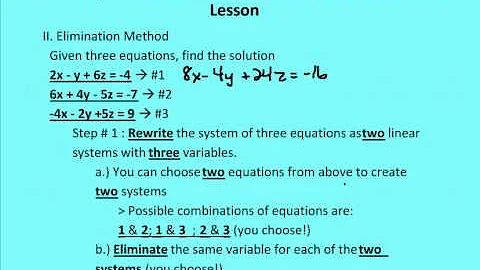 3.4 Solve Systems of Linear Equations in Three Variables (Lesson)