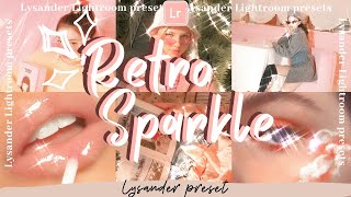 Retro Sparkle aesthetic Lightroom mobile preset|how to edit sparkle effect in photos free DNG screenshot 3
