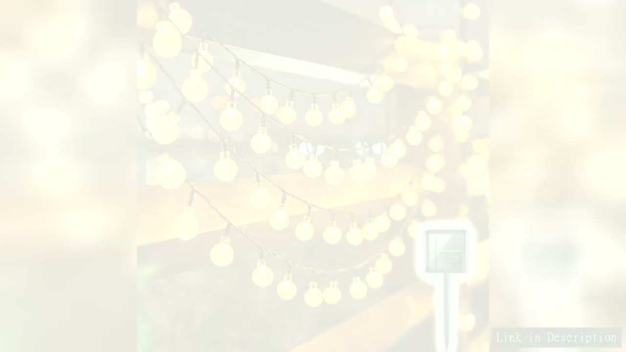 Solar Bubble Balls Lamp String Lights Outdoor Water Drops Outdoor Waterproof Orb Christmas Lights Pa