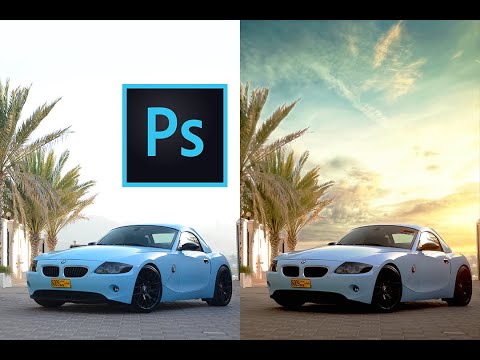 إضافة السحاب في برنامج Adobe Photoshop