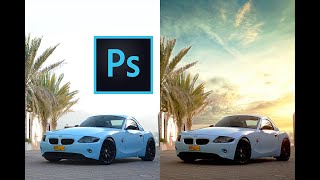 إضافة السحاب في برنامج Adobe Photoshop