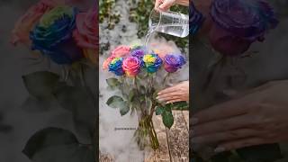 colourful rose plus nitrogen liquid #asmrindia #satisfying #asmrindia #satisfyling #asmrsounds #####