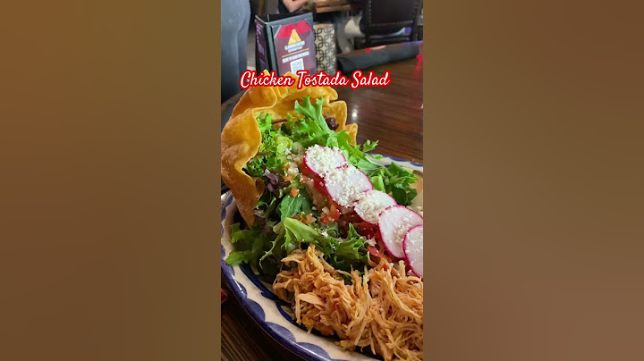 Chicken Tostada Salad #shorts