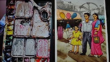 bfa entrance exam practical, BFA composition exam preparation water colour tutorial