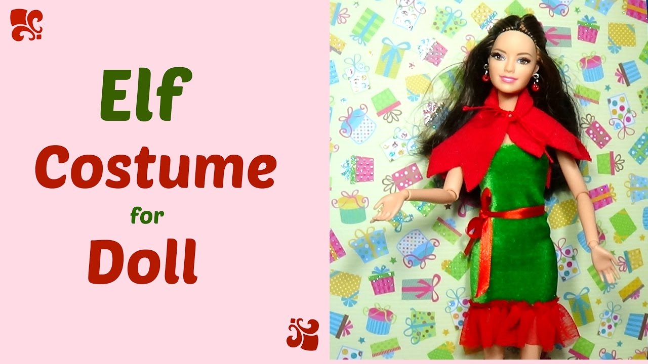 Elf costume for doll DIY For Doll Christmas elf costume