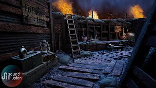 WW1 Battle Ambience  Distant Artillery | Sleep In The Trenches