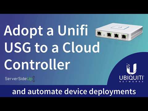 Adopt a Ubiquiti USG to a Unifi Cloud Controller & automate device deployments