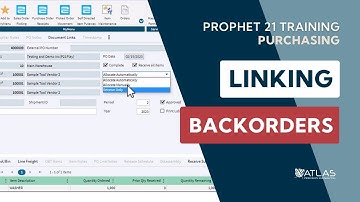 Prophet 21 Training and How To - Purchasing: Linking Backorders