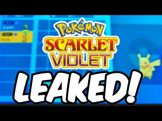 Blaines  on X: new pokemon scarlet violet leak dropped. What do you  make of it?  / X