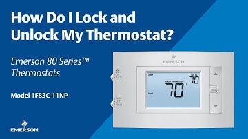 80 Series - 1F83C-11NP - How Do I Lock and Unlock My Thermostat