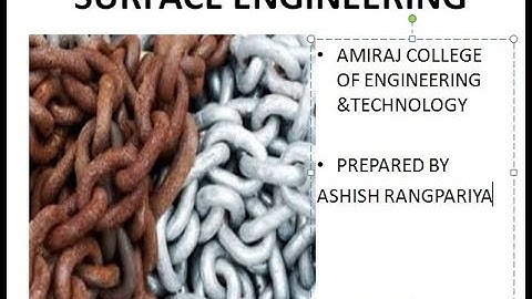 SURFACE ENGINEERING INTRODUCTION