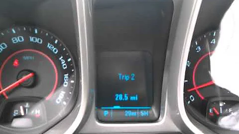 Chevy Camaro   DIC, Trip & Fuel Info Menus