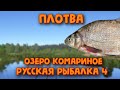 Плотва. Озеро комариное. Русская рыбалка 4.